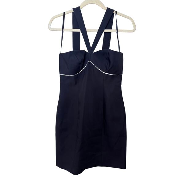 Aqua Womens Rhinestone Mini Cocktail and Party Dress size 4 NWT - Picture 4 of 9